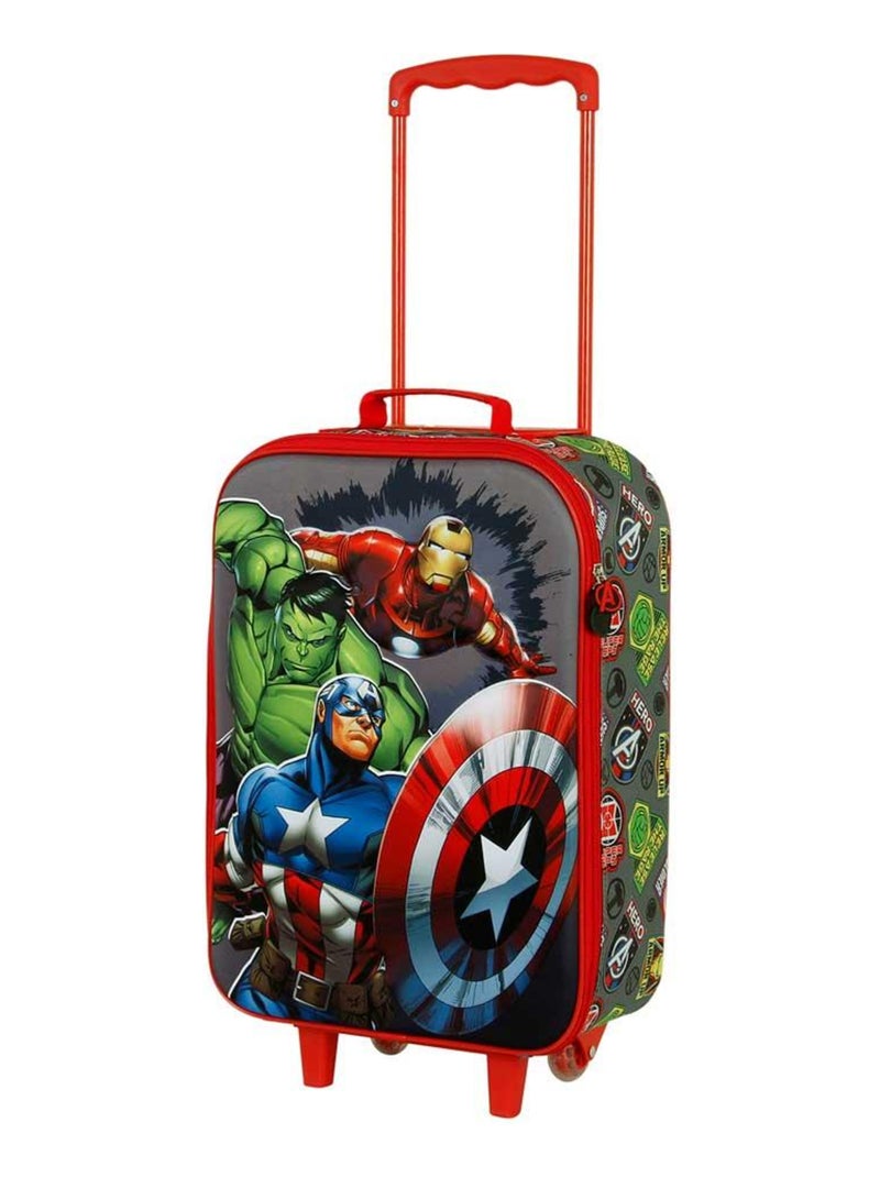 Valise Trolley Soft 3D - Marvel Avengers Invencible - Multicolore - Taille Unique Multicolore - Kiabi