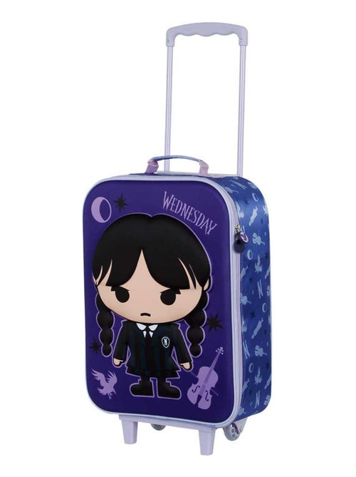 Valise Trolley Soft 3D - Mercredi Chibi - Kiabi