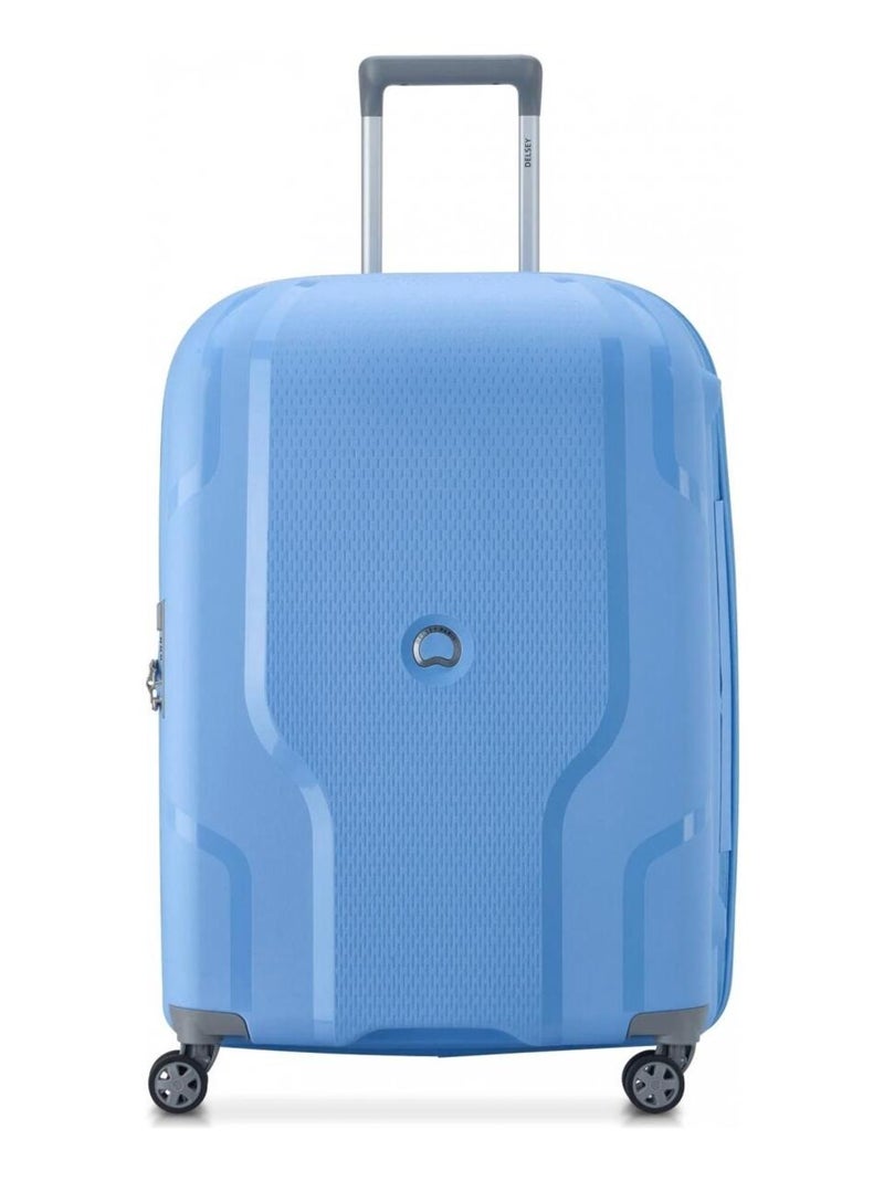 Valise  ultra-légère Clavel TSA polypropylène 70cm Bleu - Kiabi