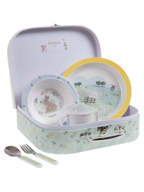 Valisette coffret repas enfant 5 pièces CAMPAGNE - Kiabi Valisette coffret repas enfant 5 pièces CAMPAGNE - Kiabi