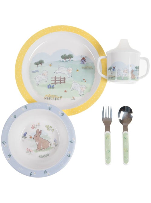 Valisette coffret set repas 5 pièces Campagne - Kiabi