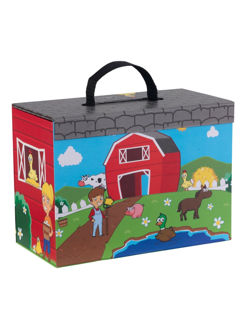 Valisette de jeu - A la ferme Rouge - Kiabi