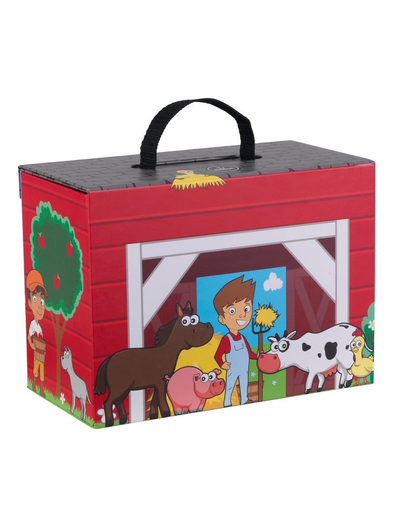 Valisette de jeu - A la ferme Rouge - Kiabi