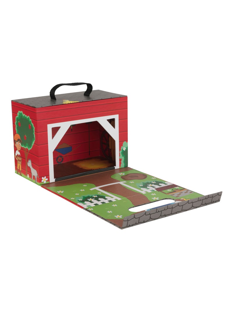 Valisette de jeu - A la ferme Rouge - Kiabi