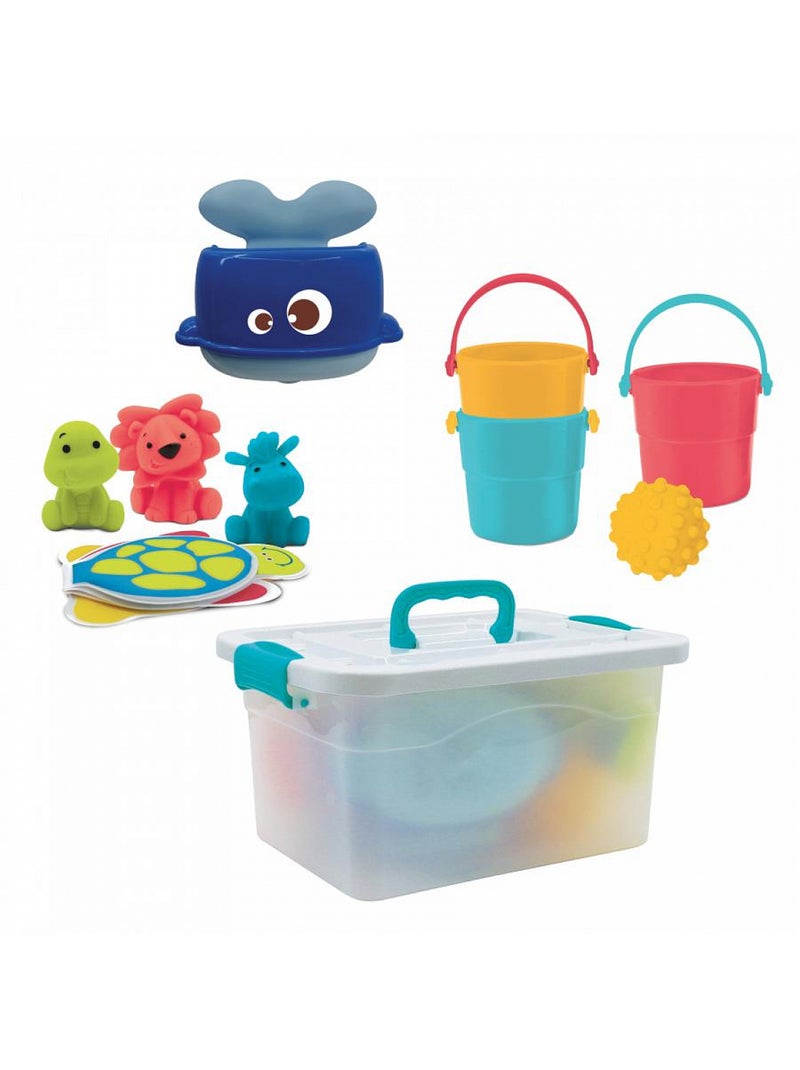 Valisette de jouets pour le bain Bleu azur - Kiabi