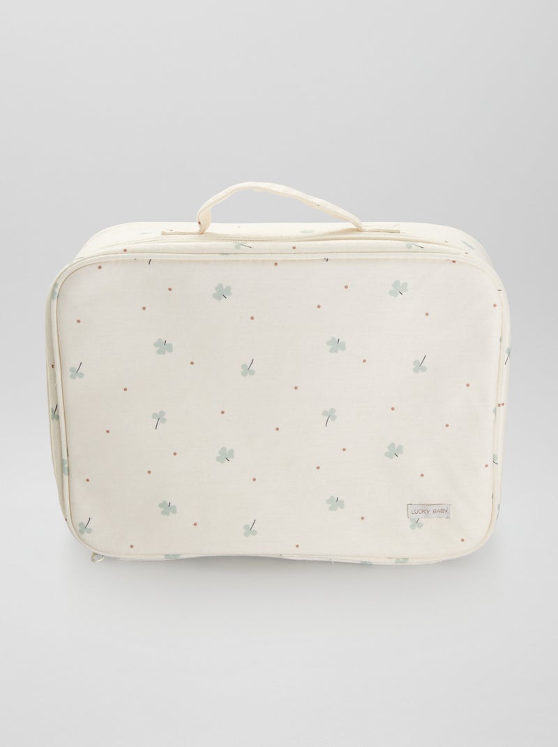 Valisette de naissance imprimé Blanc/vert - Kiabi