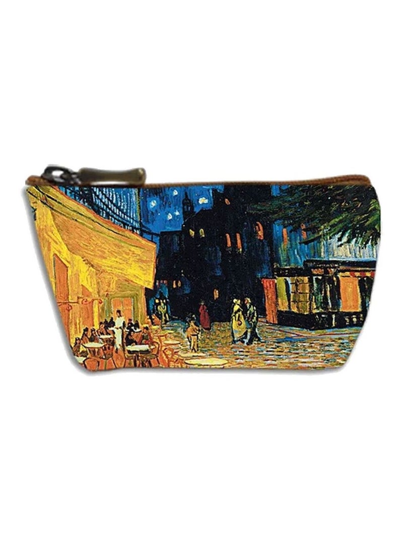 VAN GOGH TERRASSE DU CAFÉ LE SOIR Porte Monnaie Bleu - Kiabi