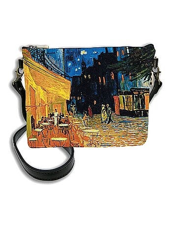 VAN GOGH TERRASSE DU CAFÉ LE SOIR Sac avec bandoulière