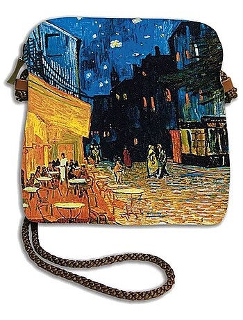 VAN GOGH TERRASSE DU CAFÉ LE SOIR Sac cordon Made In France