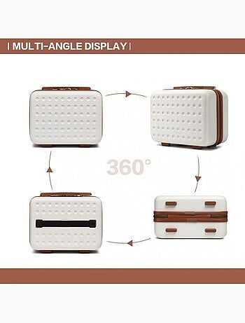 Vanity case rigide abs 11 l 31x18x22 cm - kono