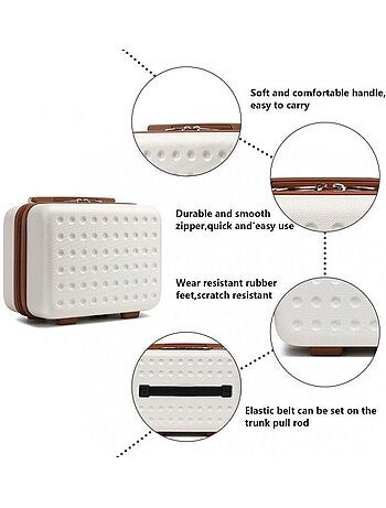 Vanity case rigide abs 11 l 31x18x22 cm - kono