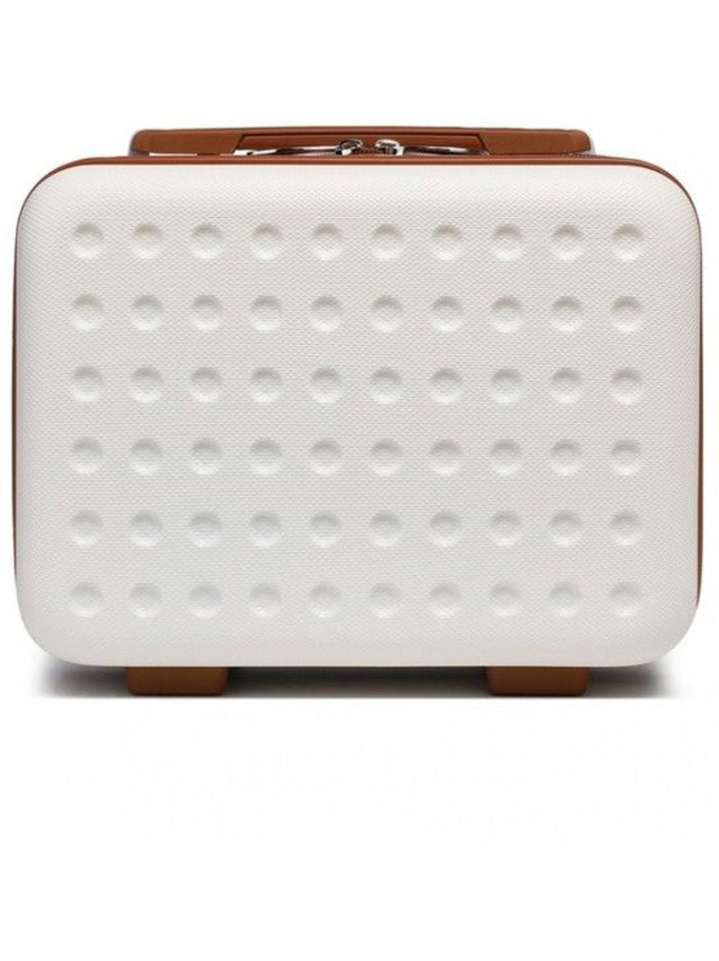 Vanity case rigide abs 11 l 31x18x22 cm - kono Blanc - Kiabi