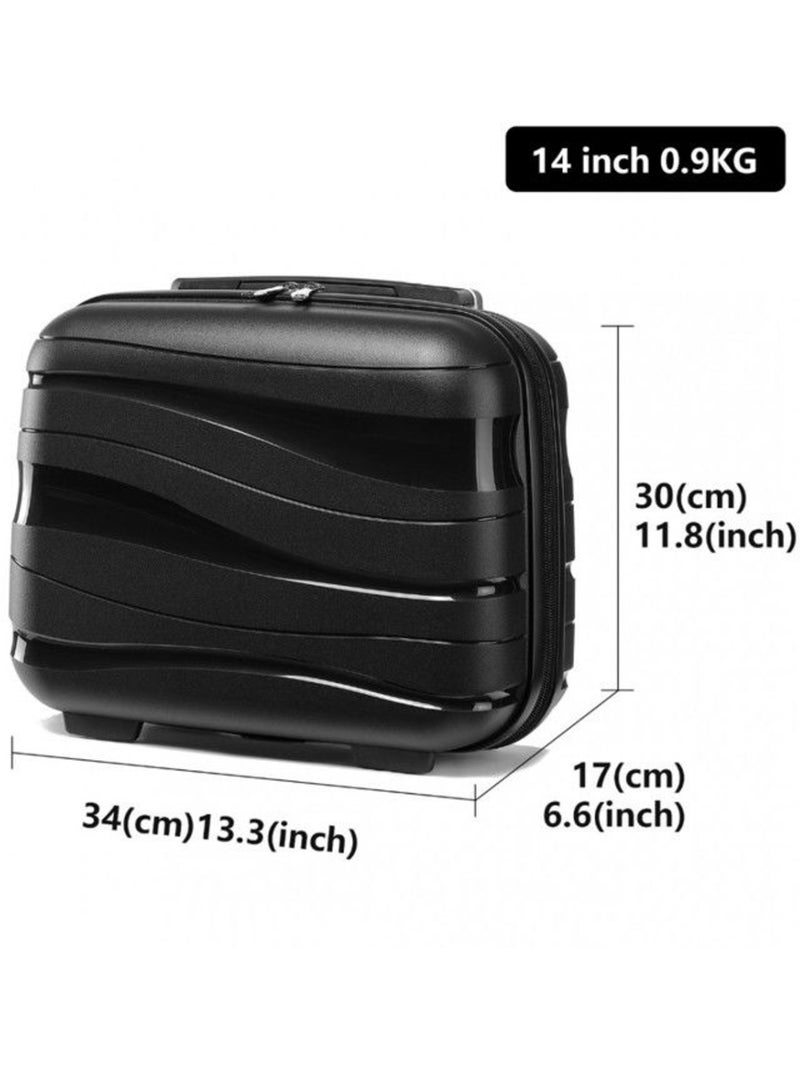 Vanity case rigide abs 17 l 34x30x17 cm - kono Noir - Kiabi