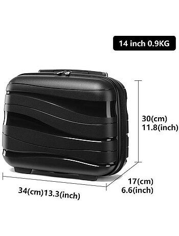 Vanity case rigide abs 17 l 34x30x17 cm - kono