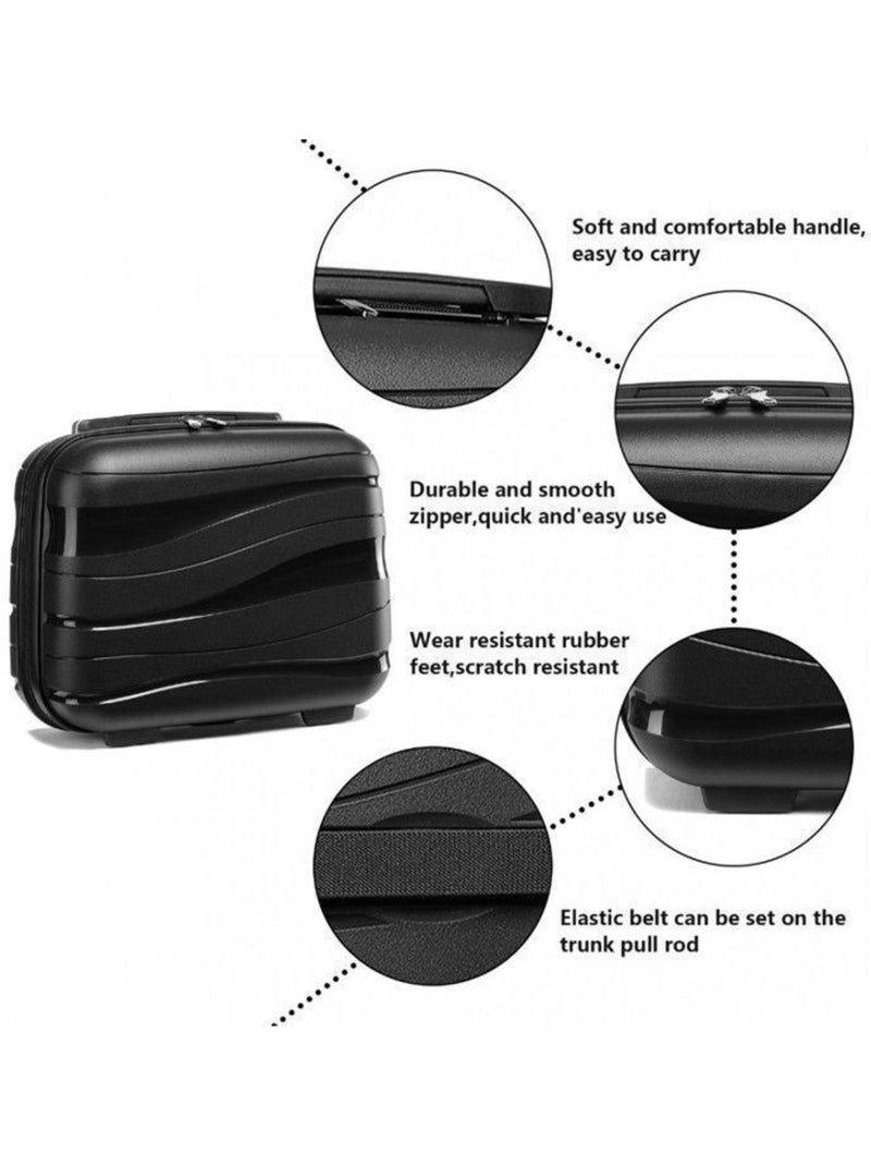 Vanity case rigide abs 17 l 34x30x17 cm - kono Noir - Kiabi