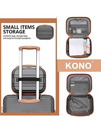 Vanity case rigide abs intérieur doublé 28x21x15 cm - kono