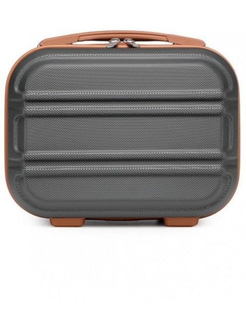 Vanity case rigide abs intérieur doublé 28x21x15 cm - kono Gris - Kiabi