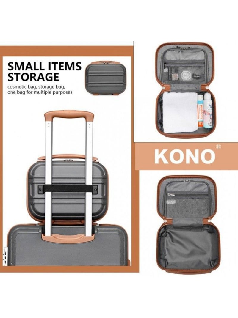 Vanity case rigide abs intérieur doublé 28x21x15 cm - kono Gris - Kiabi