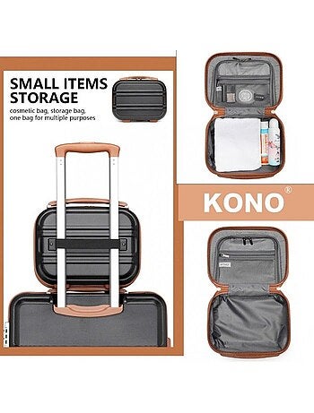 Vanity case rigide abs intérieur doublé 28x21x15 cm - kono