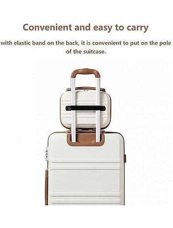 Vanity case rigide abs léger 28x15x21 cm - kono