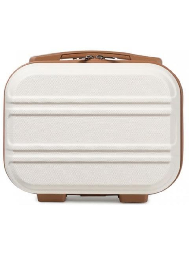 Vanity case rigide abs léger 28x15x21 cm - kono Blanc - Kiabi