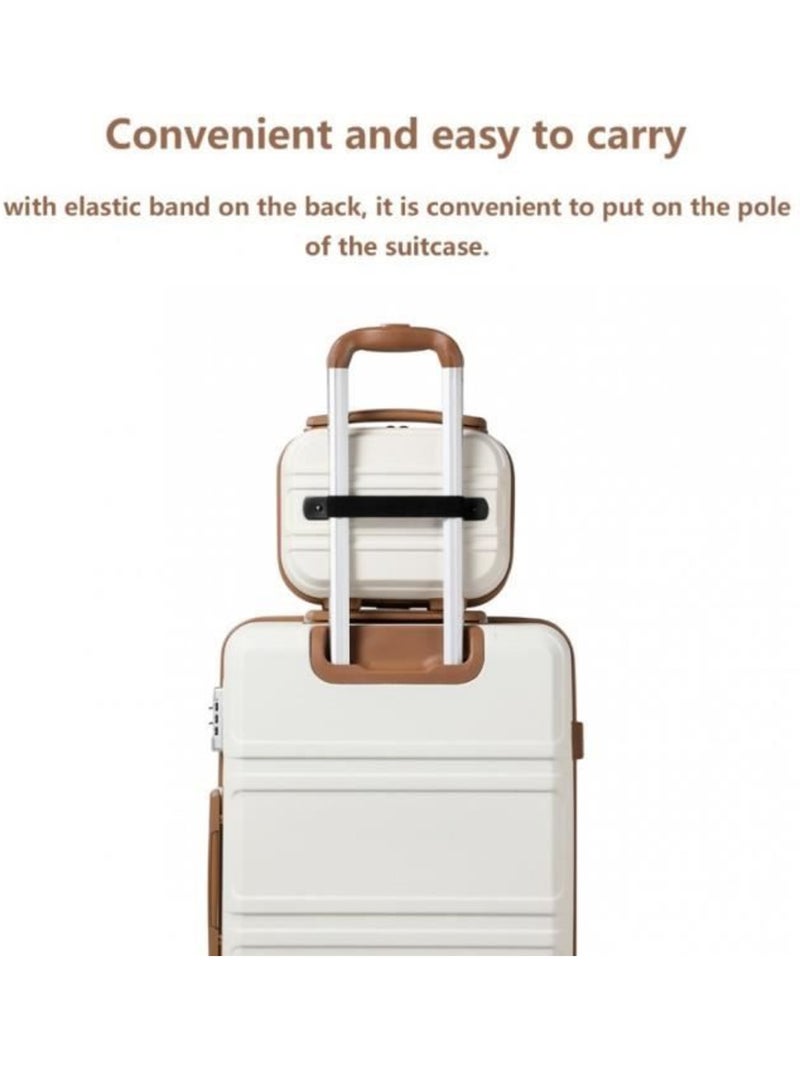 Vanity case rigide abs léger 28x15x21 cm - kono Blanc - Kiabi