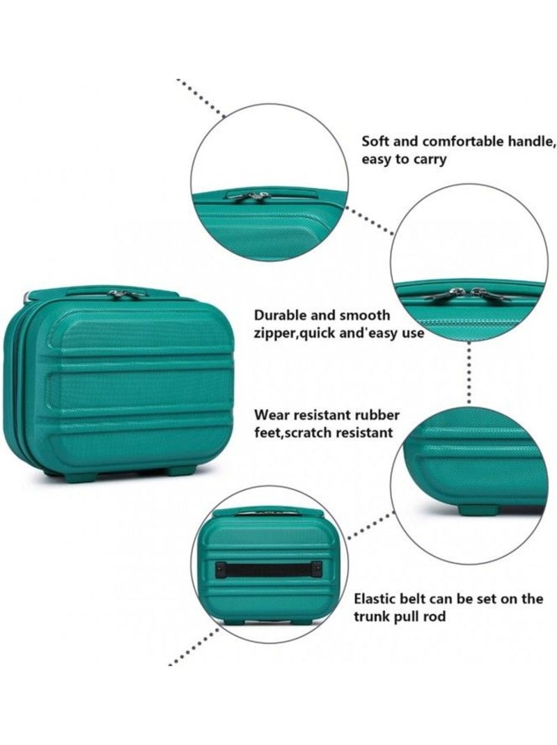 Vanity case rigide abs léger 28x15x21 cm - kono Bleu - Kiabi