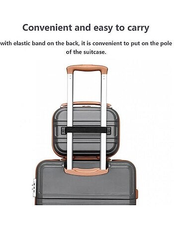 Vanity case rigide abs léger 28x15x21 cm - kono