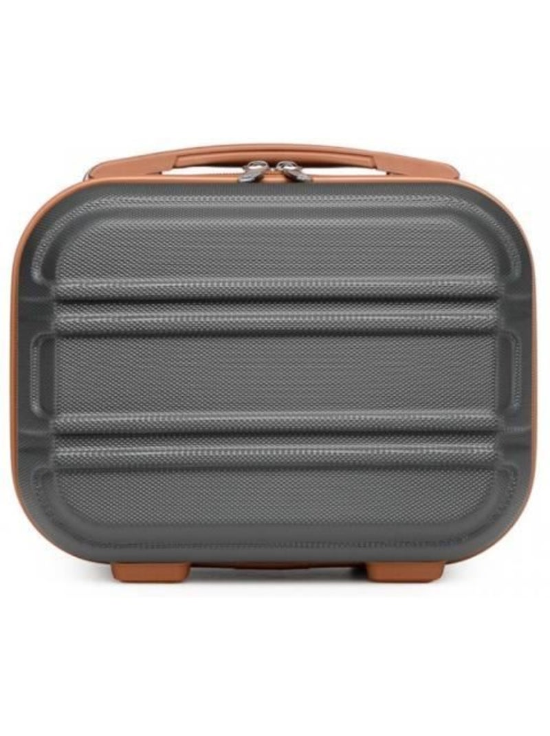 Vanity case rigide abs léger 28x15x21 cm - kono Gris - Kiabi