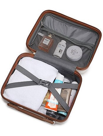 Vanity case rigide abs+pc intérieur doublé 31x18x22 cm - kono