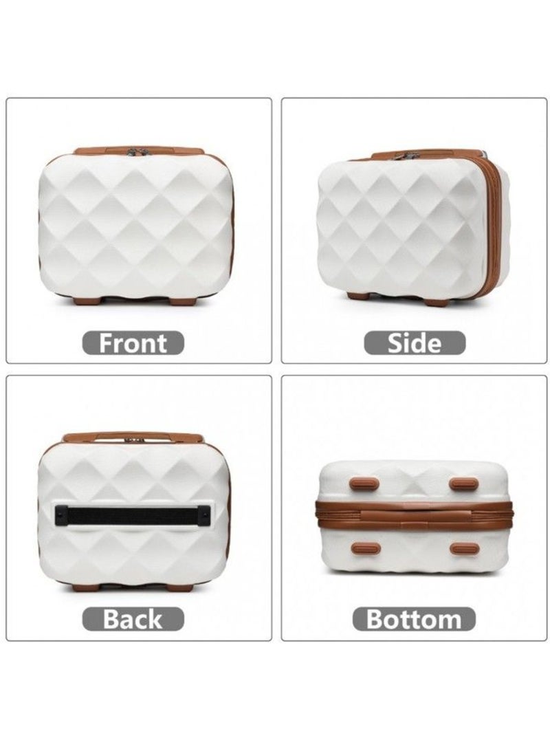 Vanity case rigide étanche 10 l 30x25x17 cm - british traveller Blanc - Kiabi