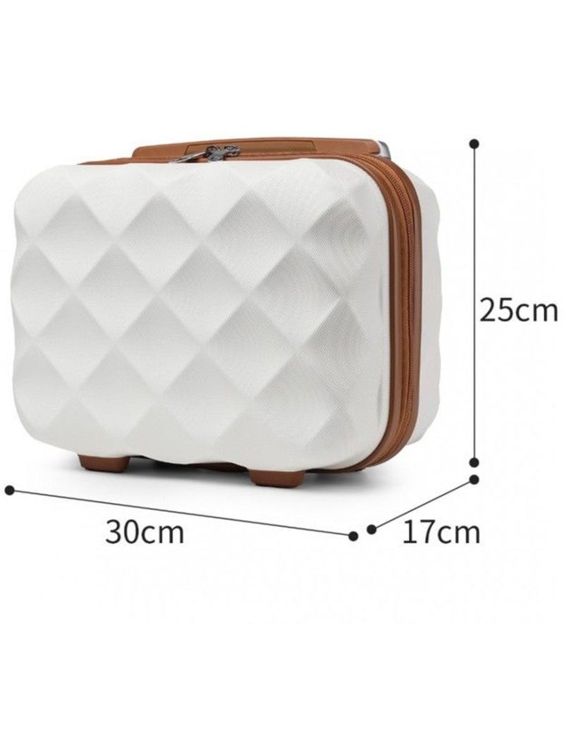 Vanity case rigide étanche 10 l 30x25x17 cm - british traveller Blanc - Kiabi