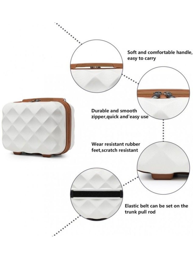 Vanity case rigide étanche 10 l 30x25x17 cm - british traveller Blanc - Kiabi