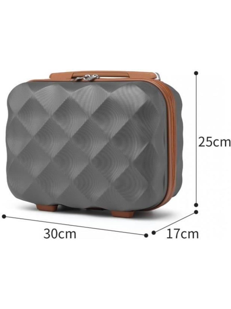 Vanity case rigide étanche 10 l 30x25x17 cm - british traveller Gris - Kiabi