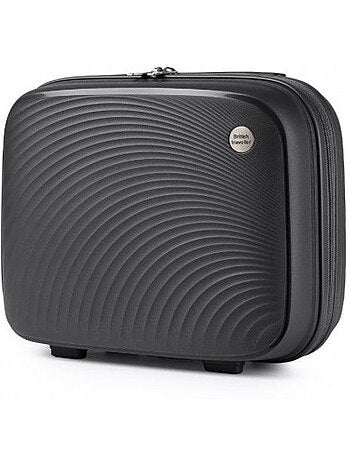 Vanity case rigide étanche poignée trolley 36x29x16 cm - british traveller