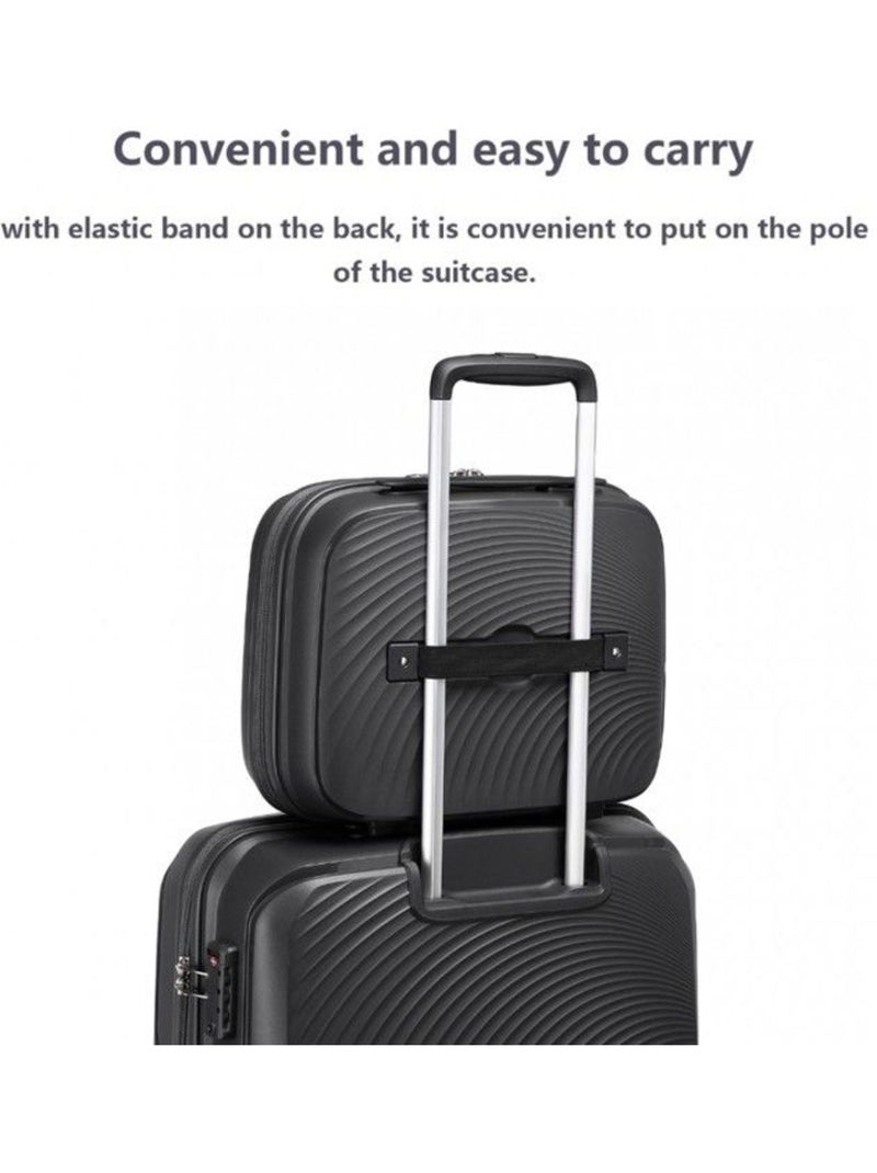 Vanity case rigide étanche poignée trolley 36x29x16 cm - british traveller Noir - Kiabi