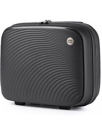 Vanity case rigide étanche poignée trolley 36x29x16 cm - british traveller