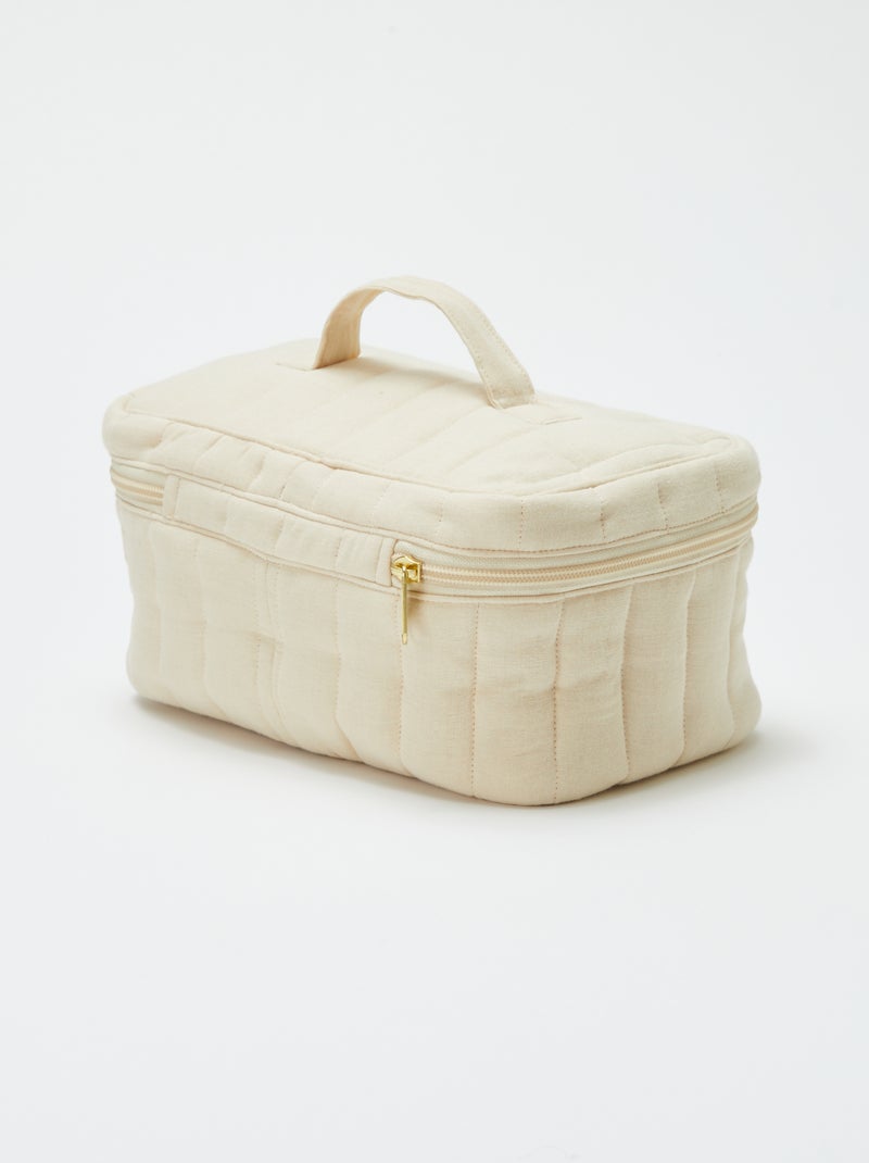 Vanity en gaze de coton Beige - Kiabi