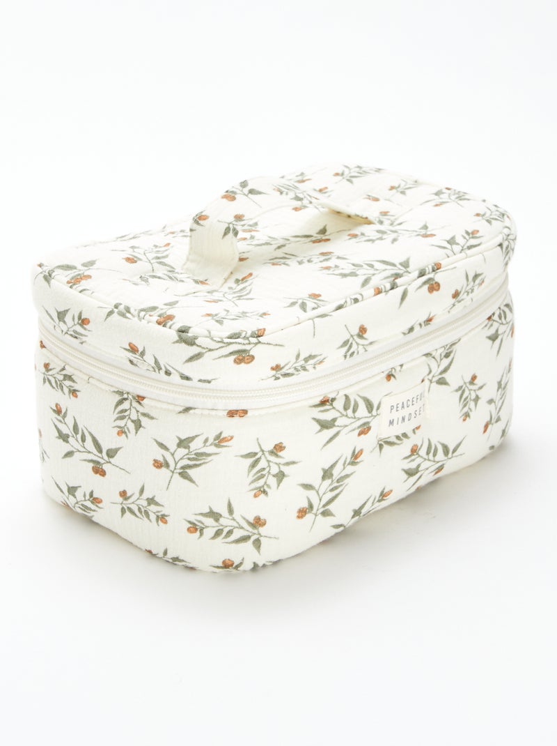 Vanity en gaze de coton BEIGE - Kiabi