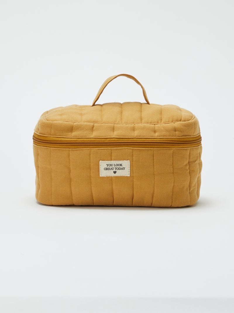 Vanity en gaze de coton Jaune - Kiabi