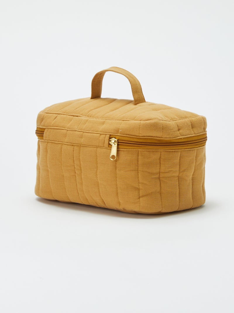 Vanity en gaze de coton Jaune - Kiabi