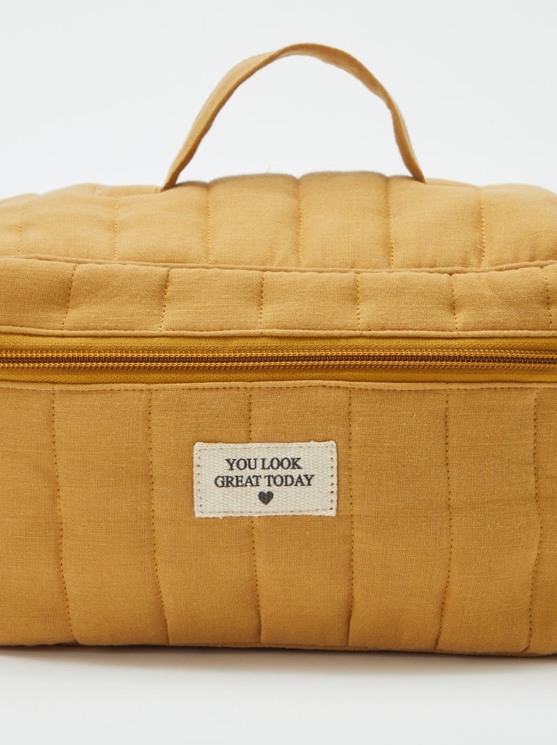 Vanity en gaze de coton Jaune - Kiabi