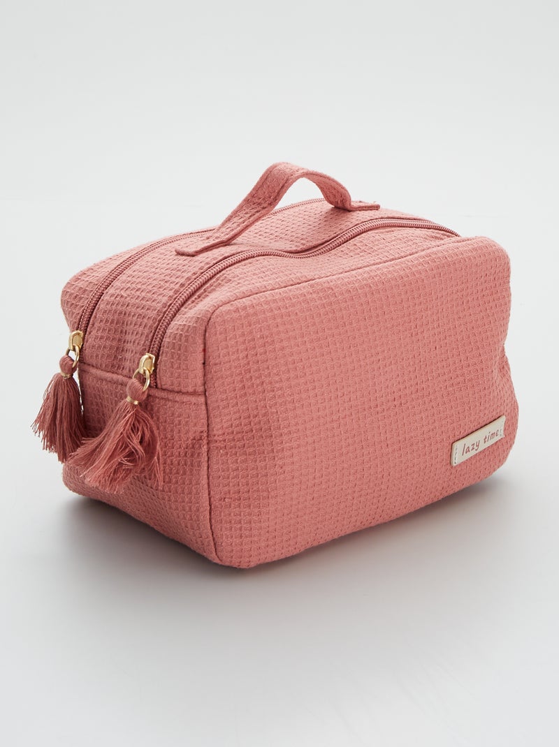 Vanity en nid d'abeille rose - Kiabi