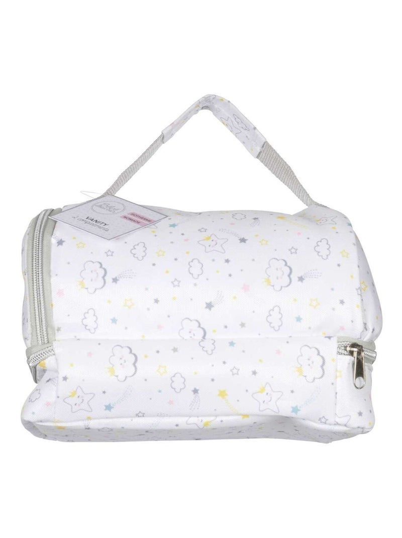 Vanity nomade Tendresse avec 2 compartiments Blanc - Kiabi