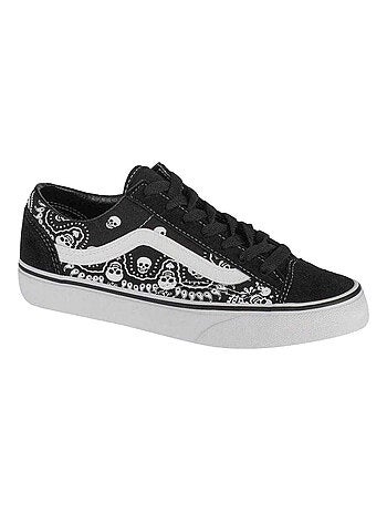 Vans - Baskets motif/style Bandana tête de mort