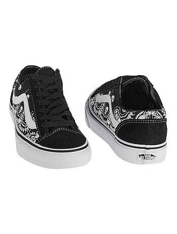 Vans - Baskets motif/style Bandana tête de mort