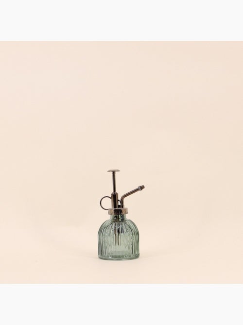 Vaporisateur en verre 16,5cm pompe aspect métal - Kiabi