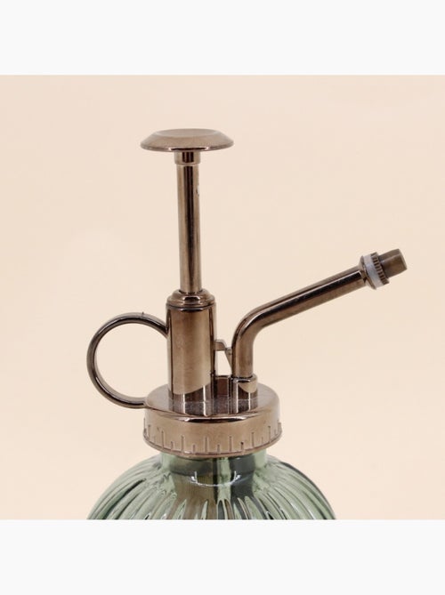 Vaporisateur en verre 16,5cm pompe aspect métal - Kiabi