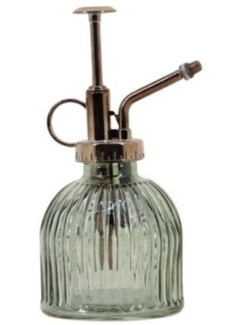 Vaporisateur en verre 16,5cm pompe aspect métal - Kiabi
