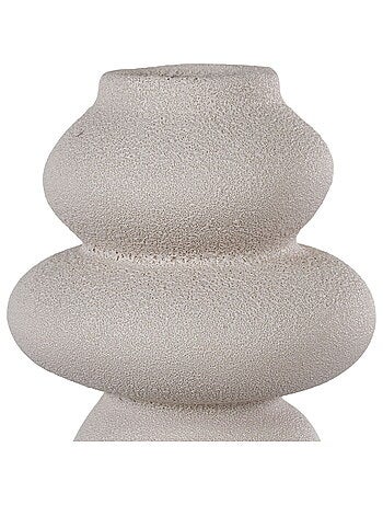 Vase - Vase, céramique, beige, ø14,5x26,5 cm